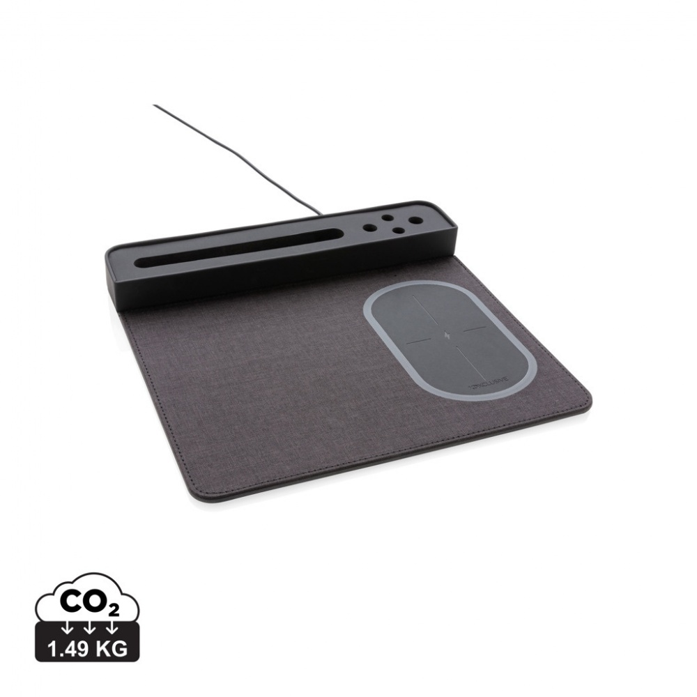 Logotrade Firmengeschenke das Foto: Air Mousepad mit 5W Wireless Charger und USB