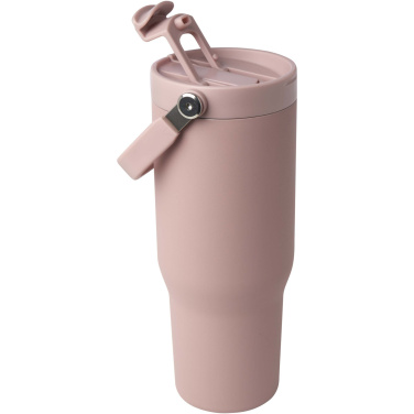 Logotrade Geschäftsgeschenke das Foto: Bronx 900 ml RCS-zertifizierter Kupfer-Vakuum Isolierbecher aus Edelstahl mit Doppelfunktionsdeckel