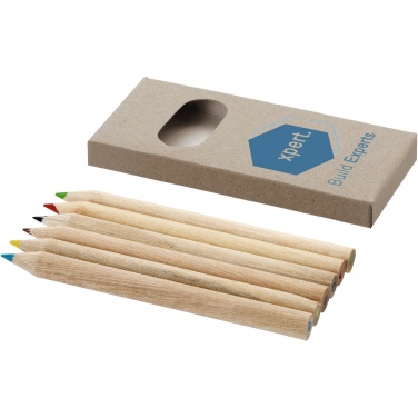 Logo trade advertising products picture of: Ayola 6-piece coloured pencil set