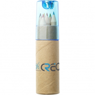 Logotrade promotional item image of: Kram 6-piece coloured pencil set