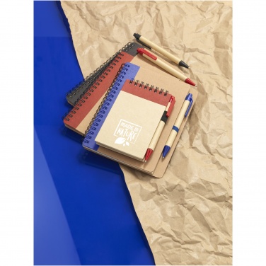 Logo trade business gift photo of: Priestly recycled notebook with pen