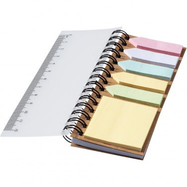 Logotrade promotional item image of: Spinner spiral notebook with coloured sticky notes