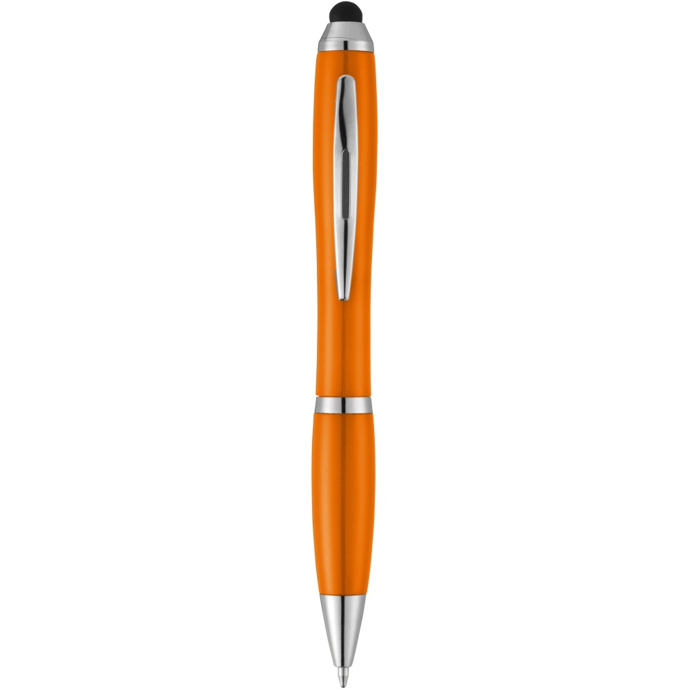 Logotrade promotional gift picture of: Nash stylus ballpoint pen with coloured grip
