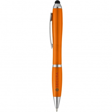 Logotrade promotional product picture of: Nash stylus ballpoint pen with coloured grip