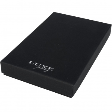 Logo trade promotional items image of: Carbon duo pen gift set with pouch