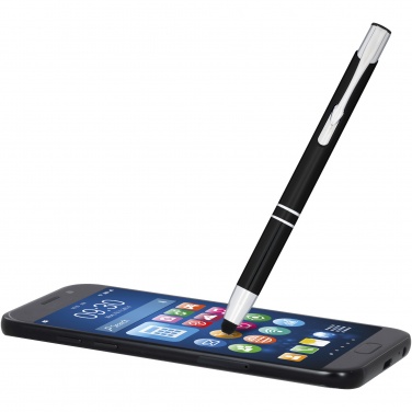 Logotrade promotional gift image of: Moneta anodized aluminium click stylus ballpoint pen