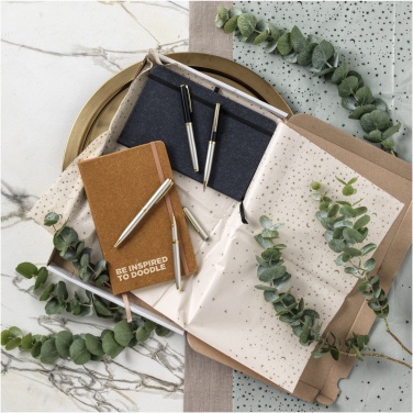 Logo trade promotional merchandise picture of: Atlana leather pieces notebook