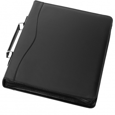 Logo trade promotional giveaways picture of: Ebony A4 briefcase portfolio