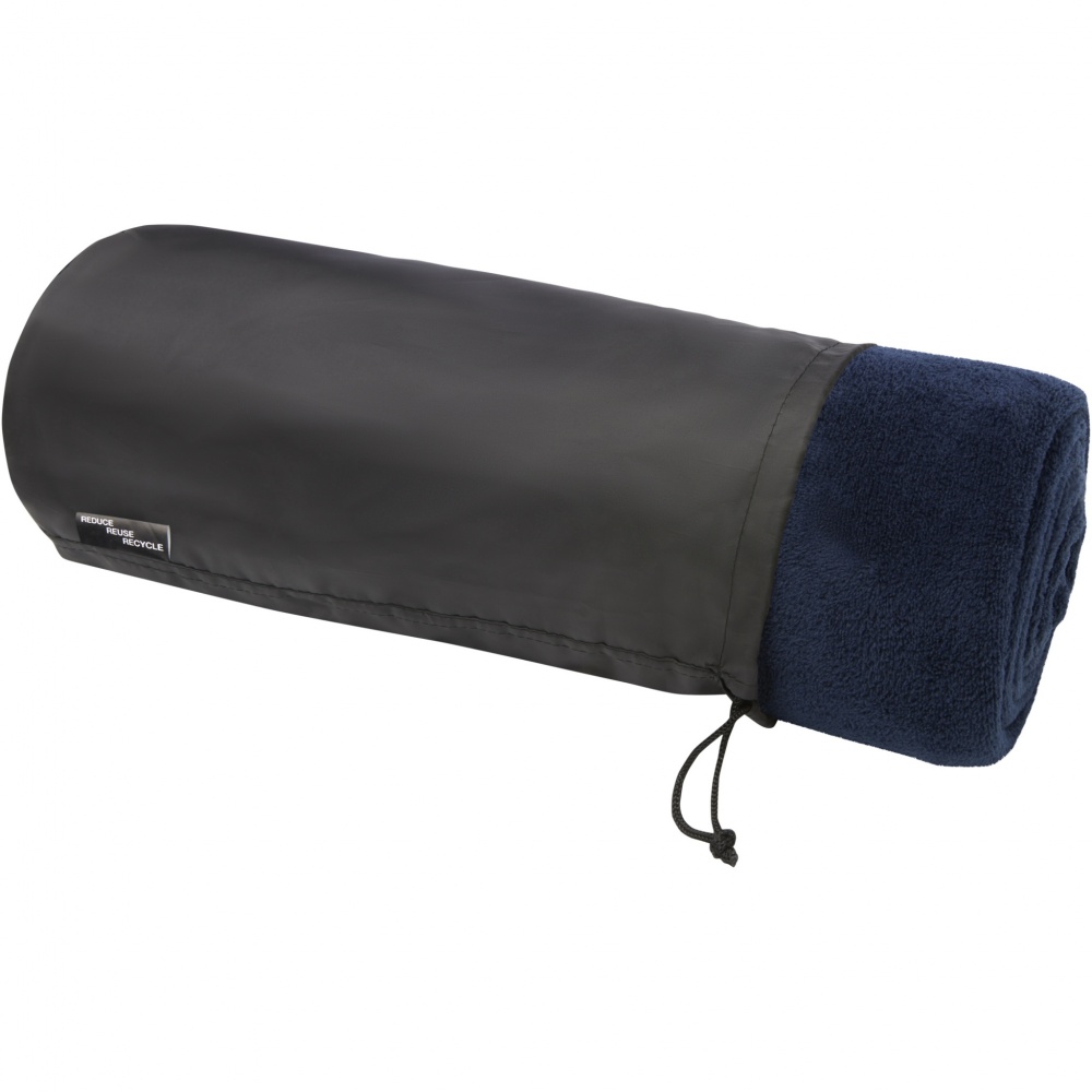 Logo trade promotional item photo of: Lily GRS certified RPET coral fleece blanket