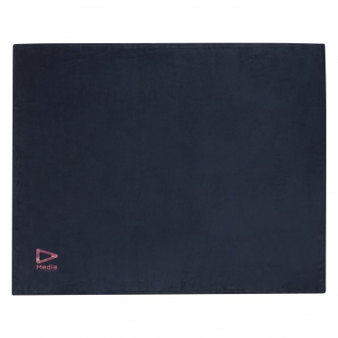 Logo trade corporate gift photo of: Lily GRS certified RPET coral fleece blanket