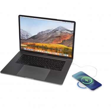 Logo trade corporate gifts picture of: Peak 10W magnetic wireless charging pad