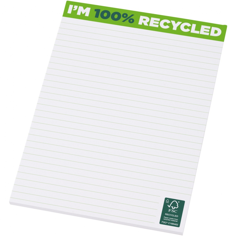 Logo trade promotional products picture of: Desk-Mate® A5 recycled notepad