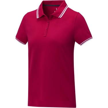 Logotrade promotional giveaways photo of: Amarago short sleeve women's tipping polo