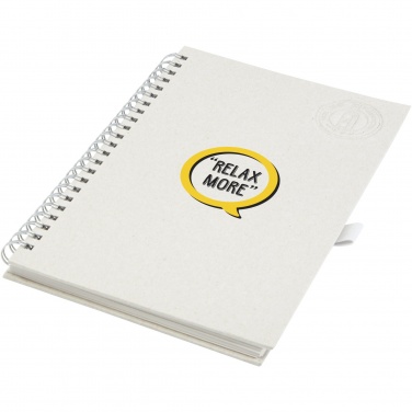 Logotrade promotional item picture of: Dairy Dream A5 size reference recycled milk cartons spiral notebook