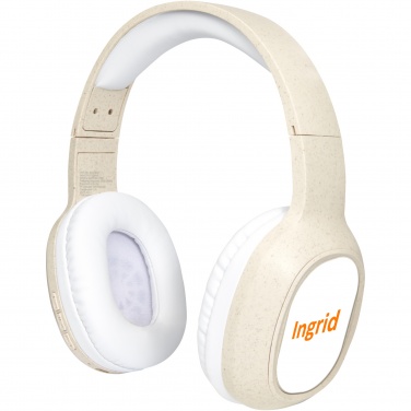 Logotrade advertising product image of: Riff wheat straw Bluetooth® headphones with microphone