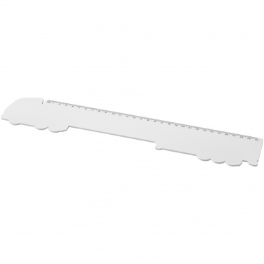 Logo trade promotional item photo of: Tait 30cm lorry-shaped recycled plastic ruler