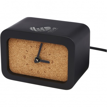Logo trade promotional gift photo of: Momento wireless limestone charging desk clock
