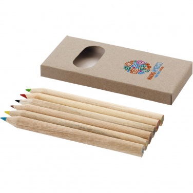 Logo trade promotional giveaways picture of: Artemaa 6-piece pencil colouring set