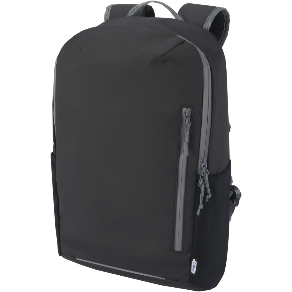 Logo trade corporate gift photo of: Aqua 15" GRS recycled water resistant laptop backpack 21L
