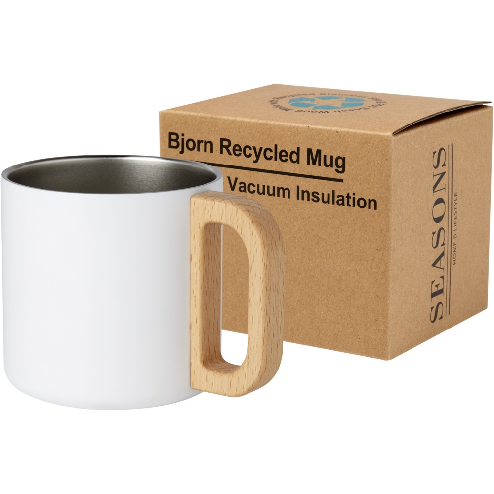 Logotrade promotional merchandise photo of: Bjorn 360 ml RCS certified recycled stainless steel mug with copper vacuum insulation