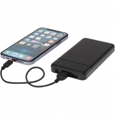 Logotrade promotional item image of: Loop 10.000 mAh recycled plastic power bank 
