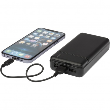 Logo trade promotional merchandise picture of: Loop 20.000 mAh recycled plastic power bank 