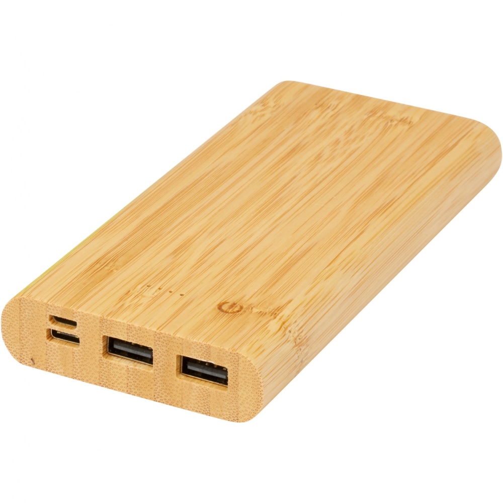 Logotrade business gift image of: Tulda 10.000 mAh bamboo power bank