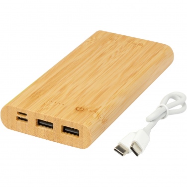 Logotrade advertising product image of: Tulda 10.000 mAh bamboo power bank