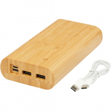 Logo trade advertising product photo of: Tulda 20.000 mAh bamboo power bank
