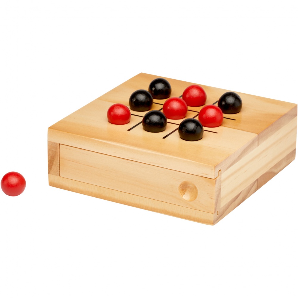 Logo trade advertising product photo of: Strobus wooden tic-tac-toe game