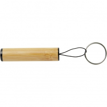 Logotrade promotional products photo of: Cane bamboo key ring with light