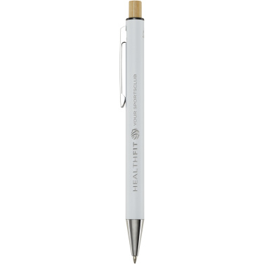 Logo trade corporate gifts picture of: Cyrus recycled aluminium ballpoint pen (black ink)