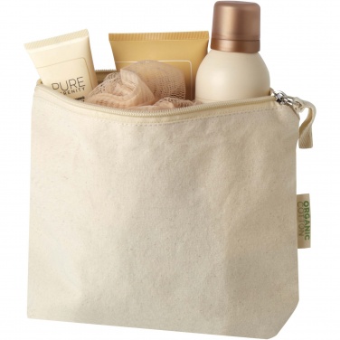 Logo trade promotional gift photo of: Orissa 180 g/m² organic toiletry bag 1L