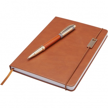 Logo trade promotional gifts picture of: Legato A5 notebook and rollerball pen set 