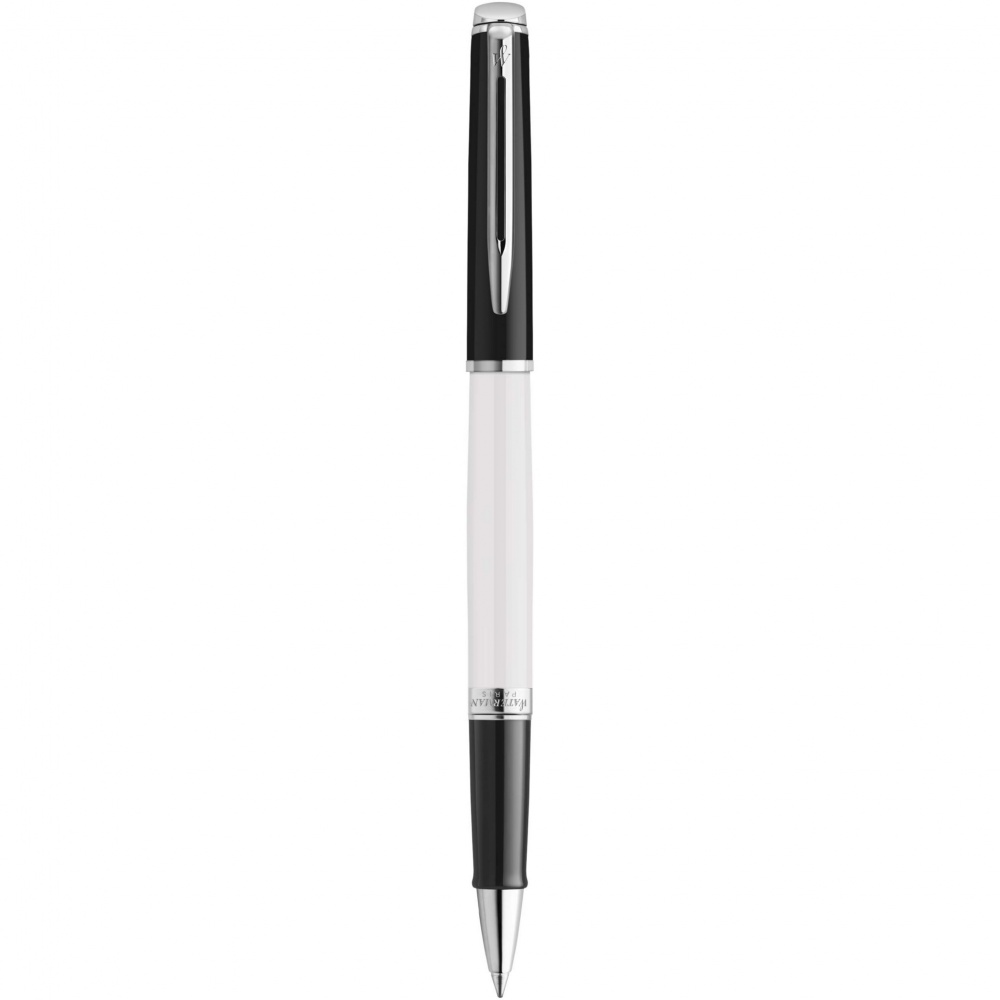 Logo trade corporate gifts picture of: Hemisphere colour blocking rollerball pen with palladium trim