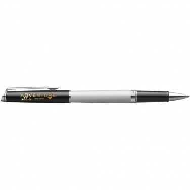 Logo trade corporate gifts picture of: Hemisphere colour blocking rollerball pen with palladium trim