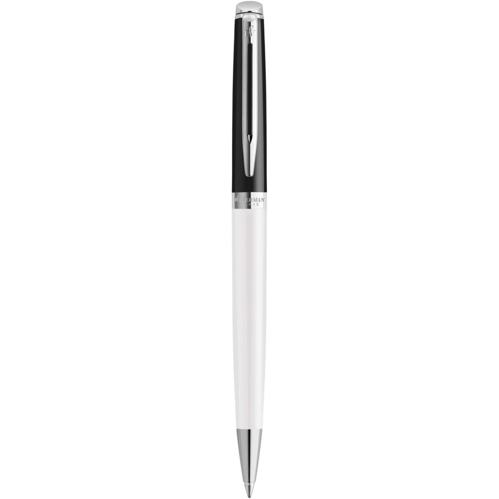 Logo trade corporate gift photo of: Hemisphere colour blocking ballpoint pen with palladium trim