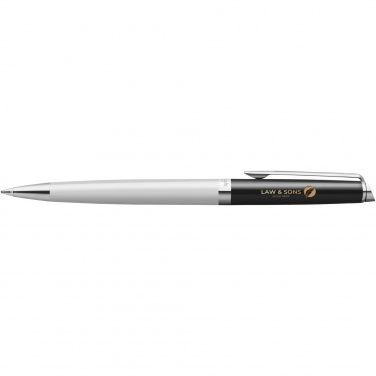 Logo trade promotional items image of: Hemisphere colour blocking ballpoint pen with palladium trim