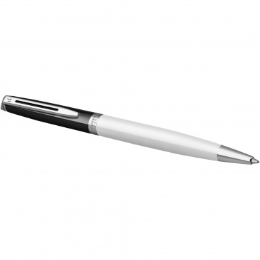 Logo trade promotional products picture of: Hemisphere colour blocking ballpoint pen with palladium trim