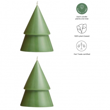 Logotrade promotional gift image of: Originalhome Xmas tree candle set of 2 - M