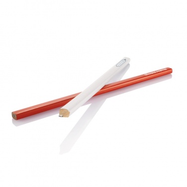 Logo trade promotional gifts image of: 25cm wooden carpenter pencil