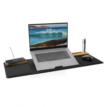 Logo trade promotional giveaways picture of: Impact AWARE RPET Foldable desk organizer with laptop stand