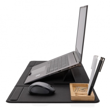 Logotrade business gift image of: Impact AWARE RPET Foldable desk organizer with laptop stand