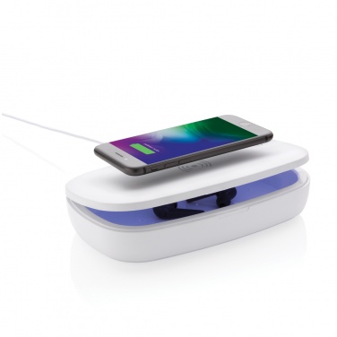 Logo trade advertising product photo of: UV-C steriliser box with 5W wireless charger