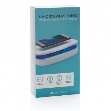 Logotrade advertising product image of: UV-C steriliser box with 5W wireless charger