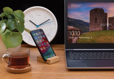 Logotrade corporate gift image of: Bamboo phone stand XD