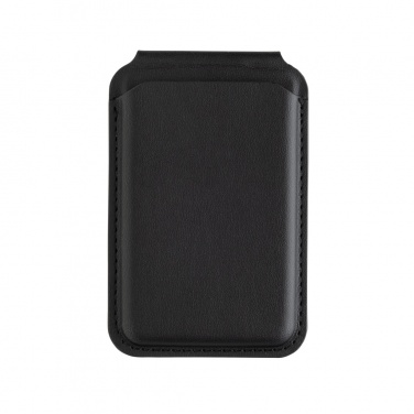 Logo trade corporate gift photo of: Magstand RCS recycled PU magnetic phone wallet with stand