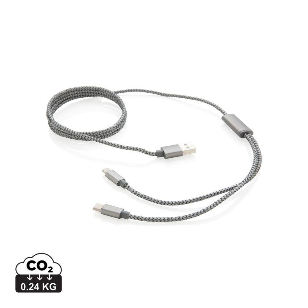 Logotrade promotional item image of: 3-in-1 braided cable
