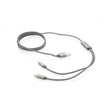 Logotrade corporate gift image of: 3-in-1 braided cable