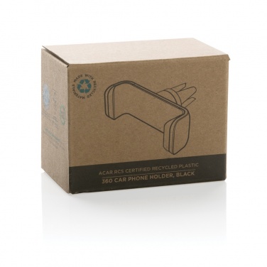 Logo trade promotional giveaways image of: Acar RCS recycled plastic 360 degree car phone holder